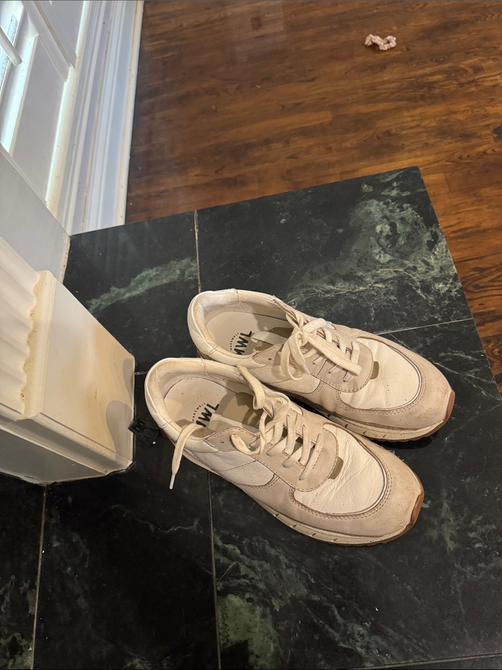 Madewell MWL Casual Women's Cream Lace-Up Sneakers great quality good condition